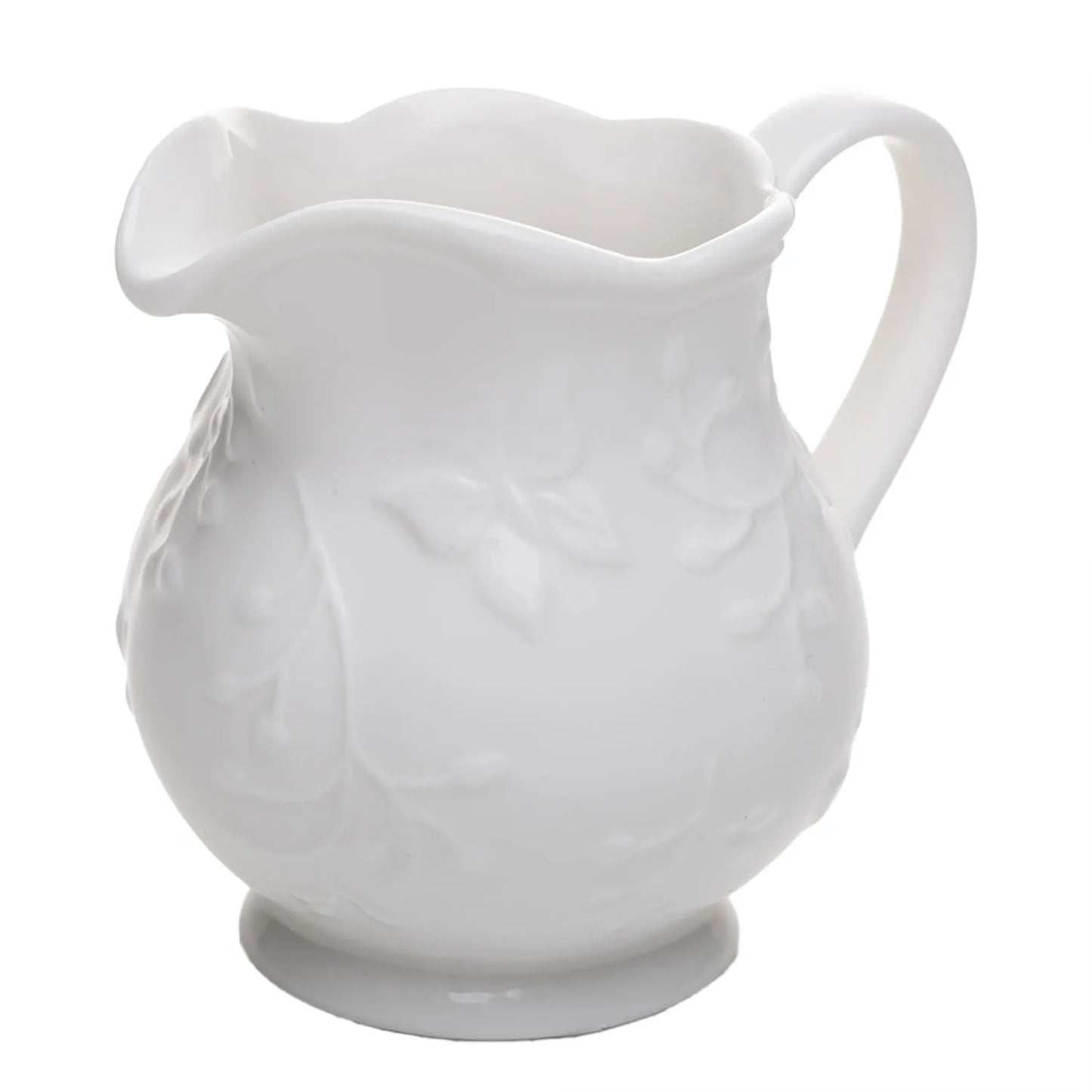 LEITEIRA NEW BONE BUTTERFLY FLOWER 250ML BRANCA PORCELANA
