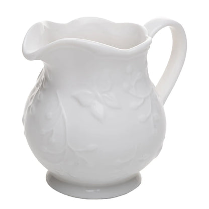LEITEIRA NEW BONE BUTTERFLY FLOWER 250ML BRANCA PORCELANA