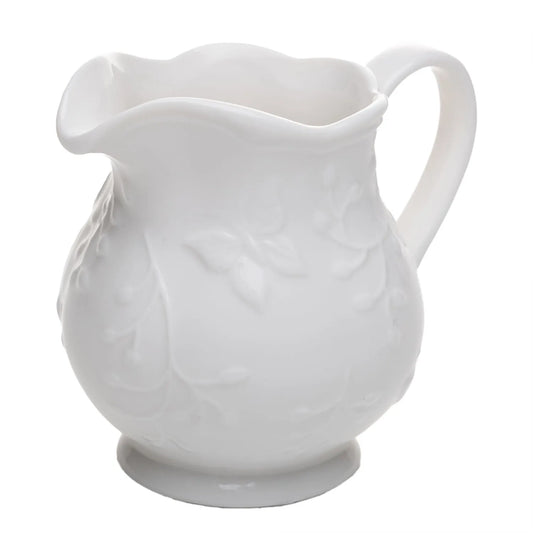 LEITEIRA NEW BONE BUTTERFLY FLOWER 250ML BRANCA PORCELANA