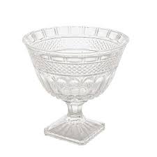 CENTRO DE MESA C/PE DE CRISTAL BRANDON 26CMX25,5CM