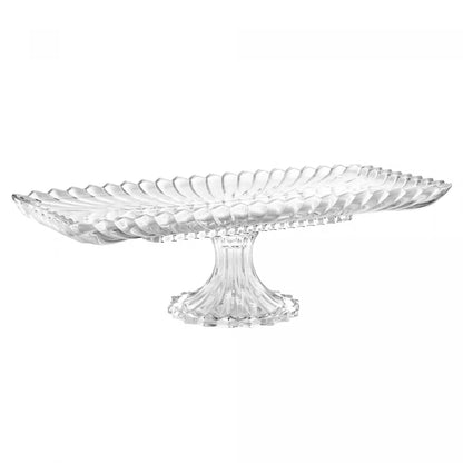 TRAVESSA CRISTAL DE CHUMBO C/PE RETANGULAR GENEVA 30x16,5x12cm
