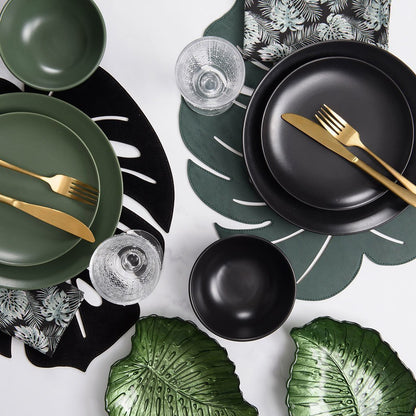 Jogo Americano Leaf Verde - DoceLar Loja