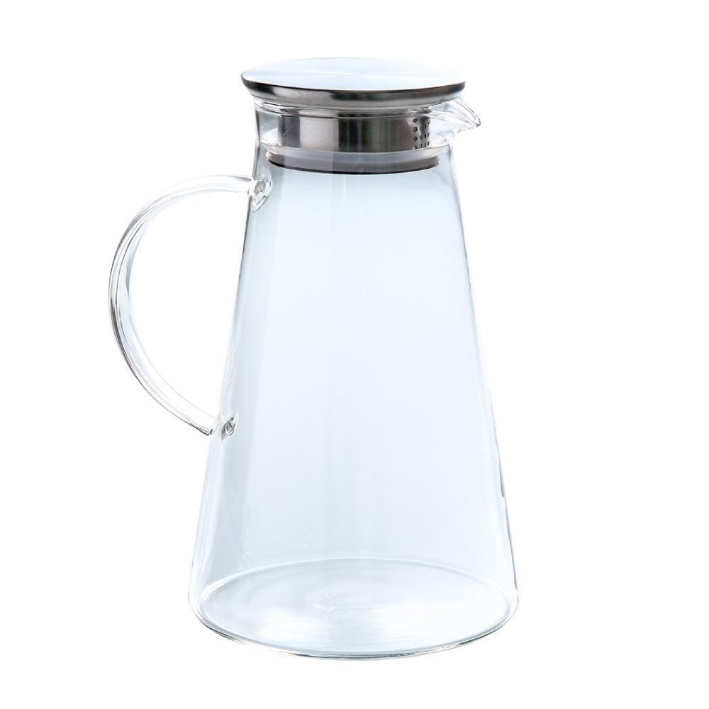 Jarra Twinkle em vidro borossilicato com tampa em aco inox 1,8L