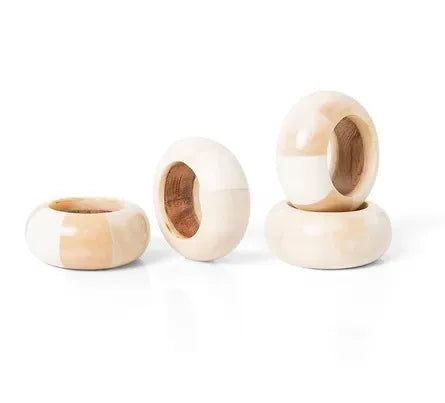 Anel de Guardanapo 4 Pcs Quartzo Natural