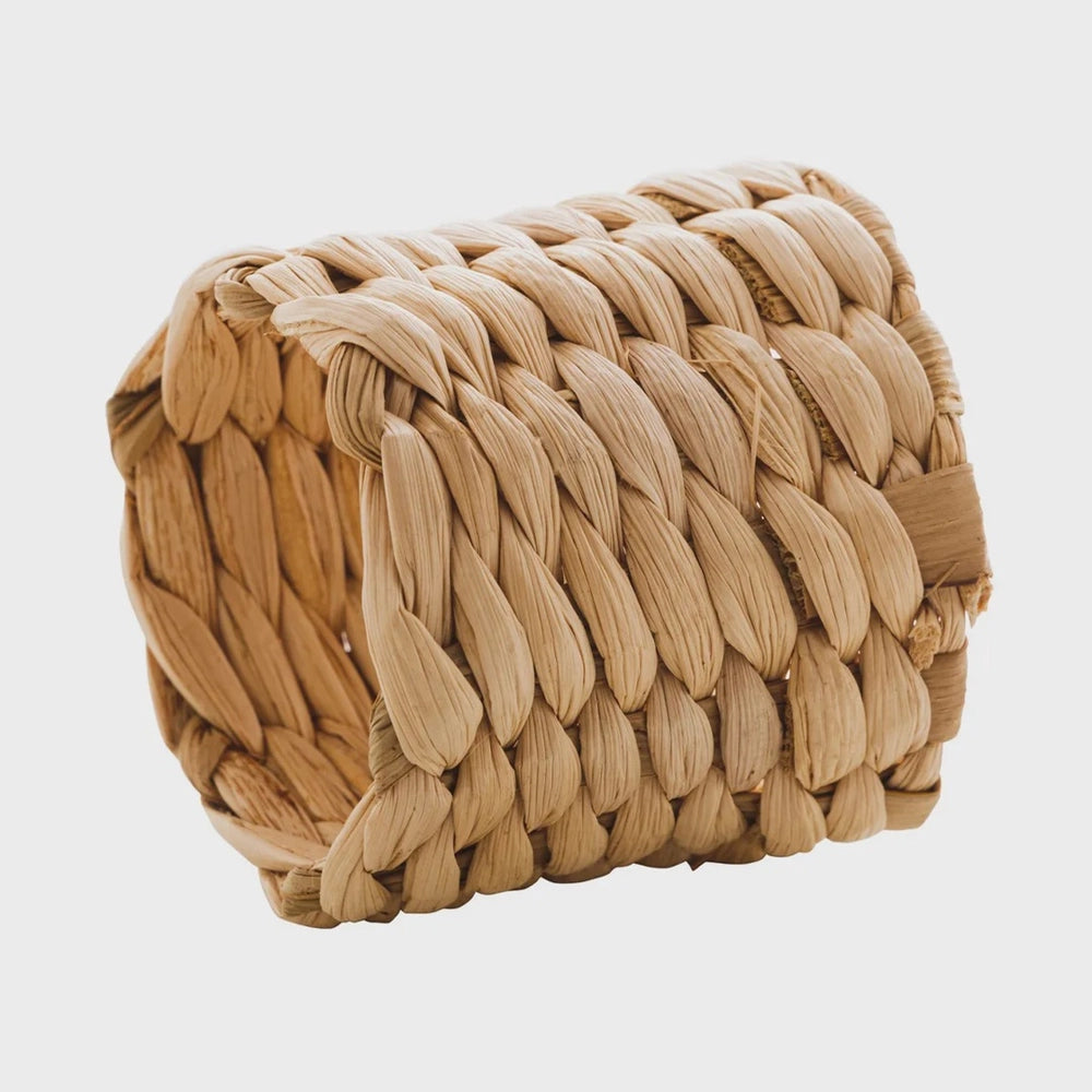 CJ 4 ANEIS P/GUARDANAPOS FIBRA NATURAL