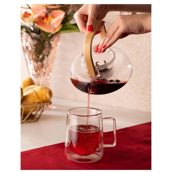 Conjunto 2 Xicaras de Café e Chá Parede Dupla - DoceLar Loja