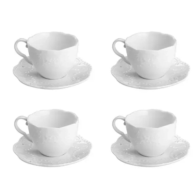 Cj 4 Xícaras de Café Butterfly C/ Pires - DoceLar Loja