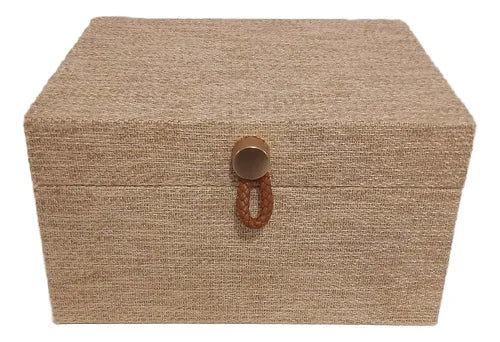 23514 CAIXA RETANGULAR MDF DETALHE TRAMADO FECHO T - 500