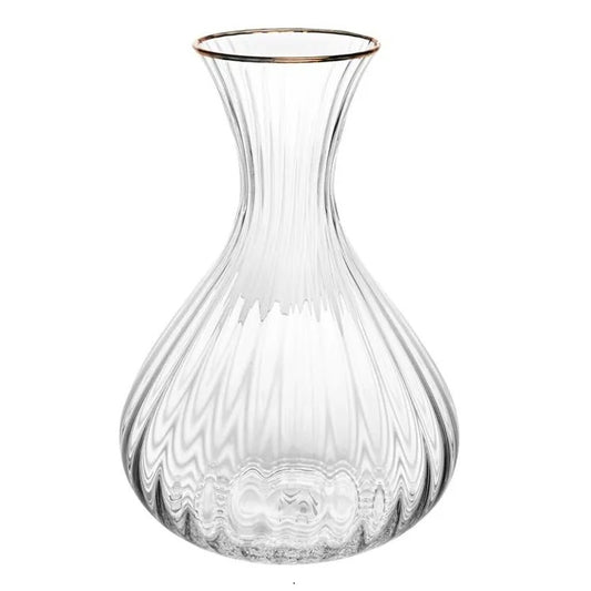 DECANTER DE CRISTAL ECOLOGICO (LIVRE CHUMBO) COM FIO DE OURO OPTIC 1,5L - WOLFF