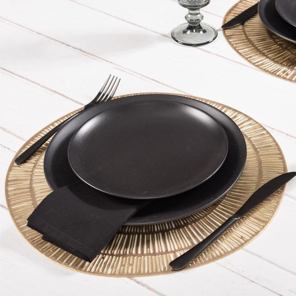 Guardanapo Home 4 Pcs Preto - DoceLar Loja