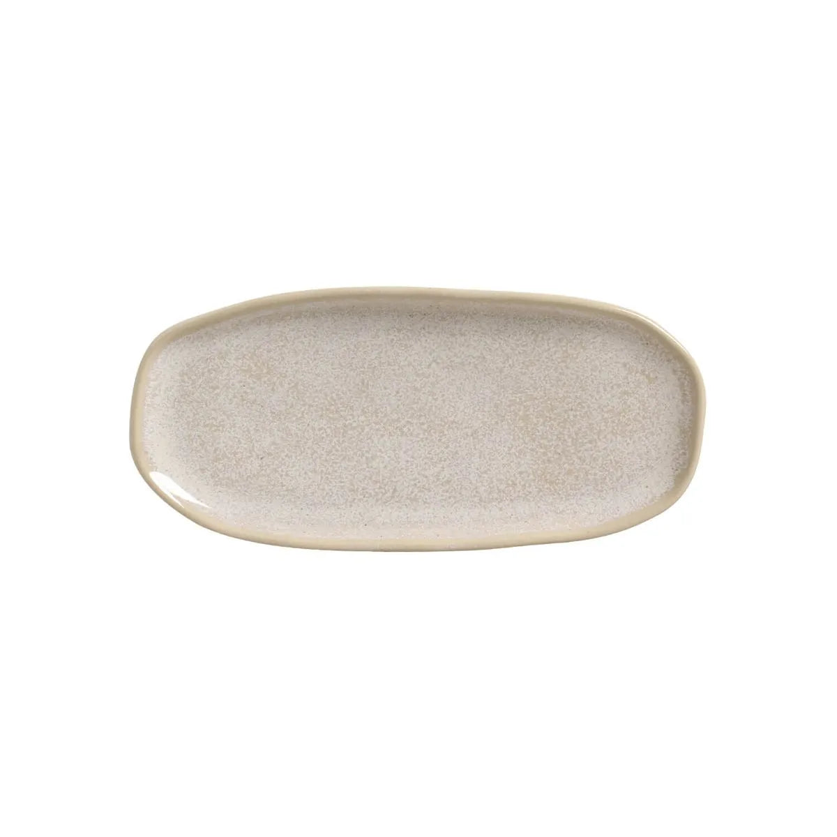 TRAVESSA OVAL RASA P ORGANICO LATTE 23X11 CM