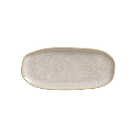 TRAVESSA OVAL RASA P ORGANICO LATTE 23X11 CM