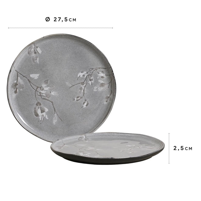 Prato Raso em Cerâmica Bio Nipo Stoneware