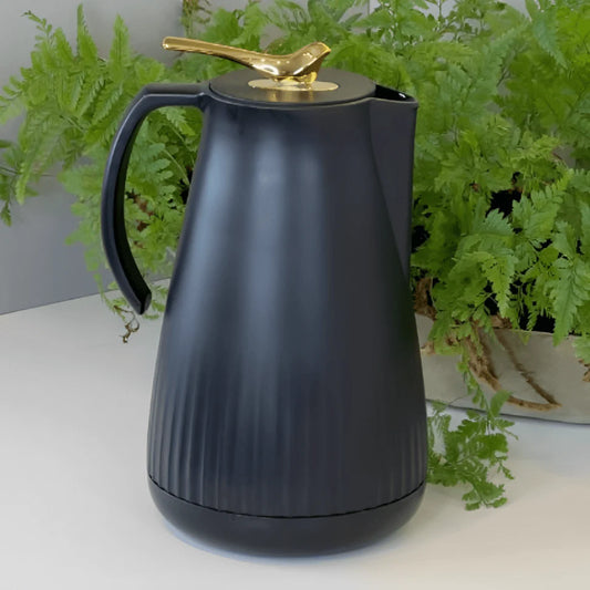 GARRAFA TERMICA DE PLASTICO NEW BIRD PRETA 1L