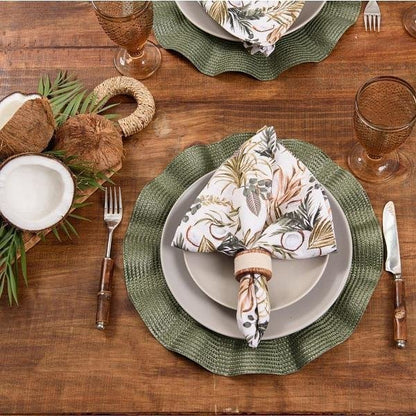 Jogo Americano Luna Wave Avulso Olive - DoceLar Loja