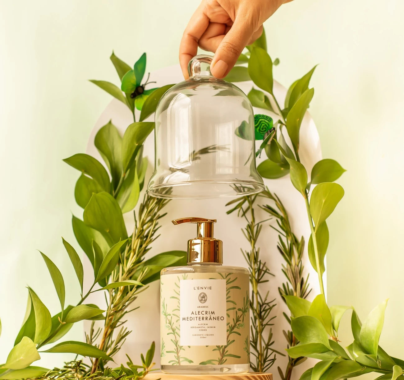 Sabonete Líquido Alecrim Mediterrâneo-Arabesc - DoceLar Loja