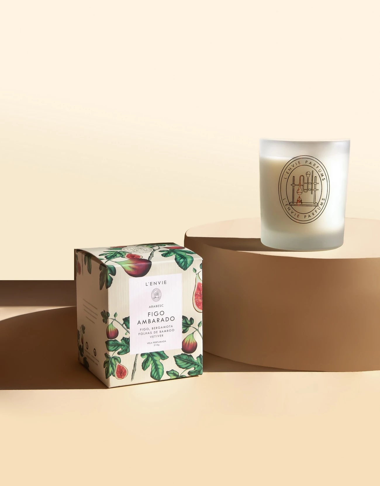 Vela Perfumada Figo Ambarado-Arabesc - DoceLar Loja