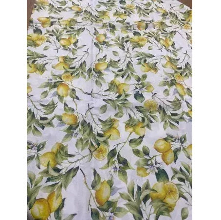 TOALHA DE MESA AUGURI CASA ACQUA LIMONE 1,60MX3,20M