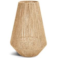 LANTERNA EM JUTA COM VIDRO