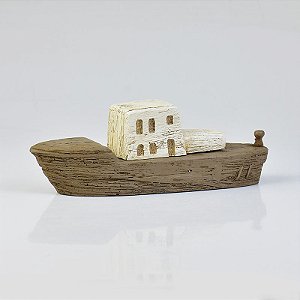 XI-64 ENFEITE BARCO MARROM