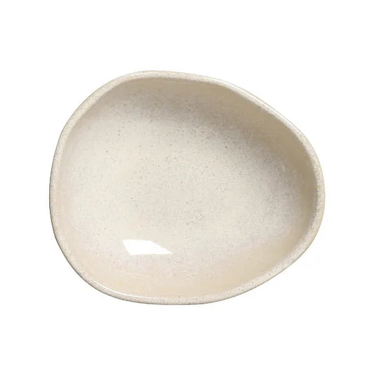 CUMBUCA OVAL ORGANICO LATTE 14,5X12CM