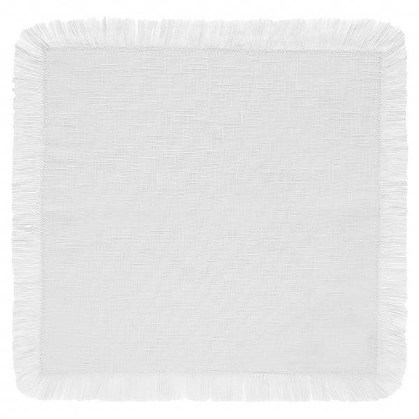 Guardanapo Franja Coloratta Branco - DoceLar Loja