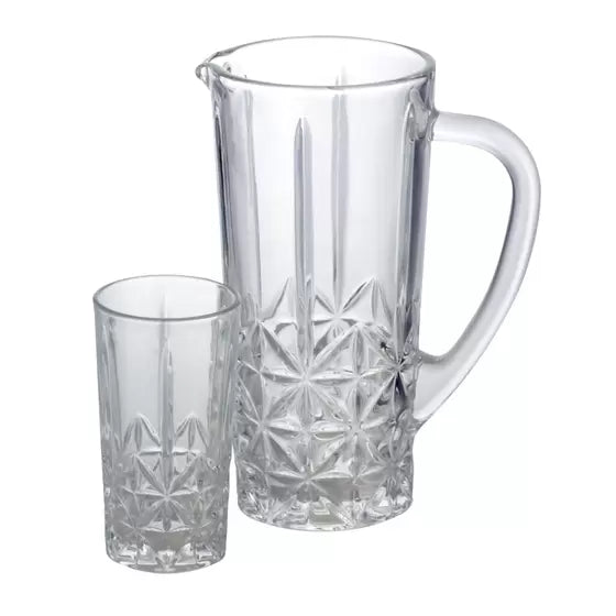 Jogo Com 6 Copos Altos e Jarra 1L Stella - DoceLar Loja