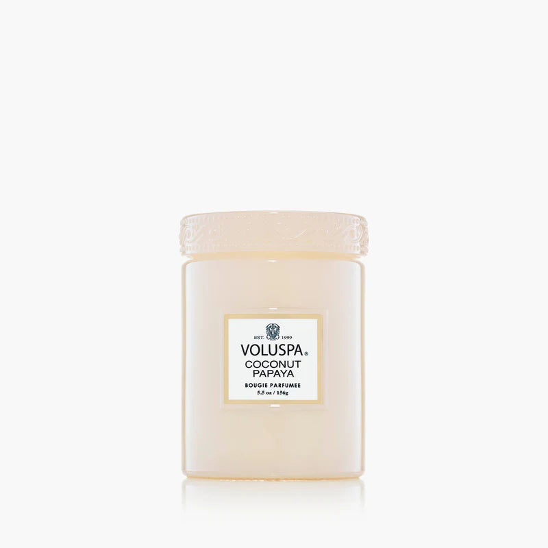MINI VELA POTE VIDRO 50H COCONUT PAPAYA
