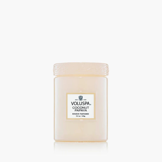 MINI VELA POTE VIDRO 50H COCONUT PAPAYA