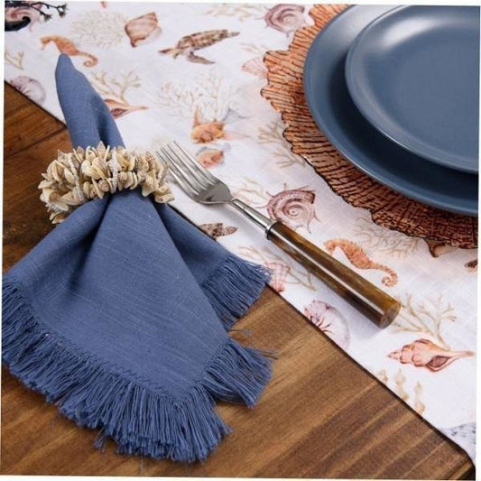 Guardanapo Franja Coloratta Azul Infinity - DoceLar Loja