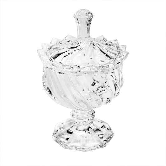 POTICHE DECORATIVO C/PE DE CRISTAL DE