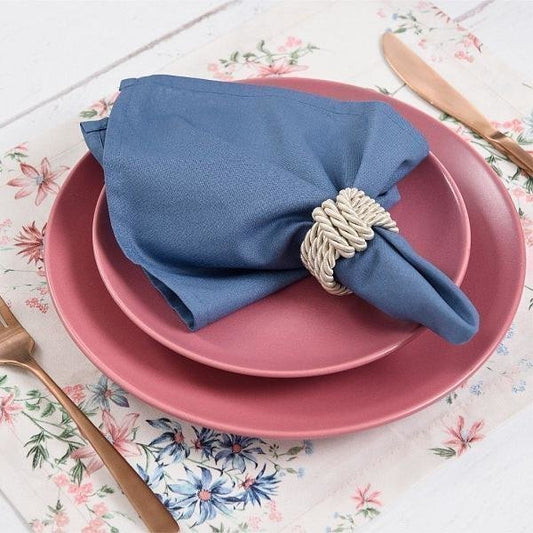 Guardanapo Home 4 Pcs Azul Infinity - DoceLar Loja