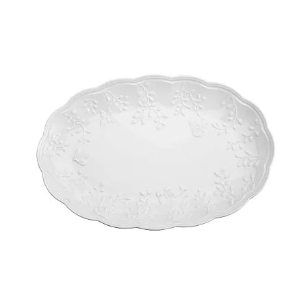 TRAVESSA DE PORCELANA NEW BONE BUTTERFLY FLOWER