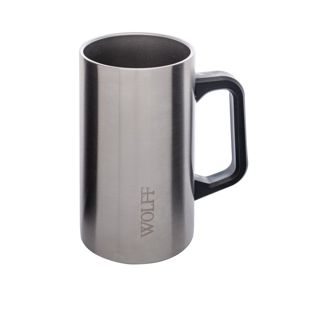 CANECA TERMICA P/CERVEJA DE ACO INOX 500ml
