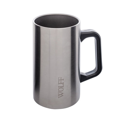 CANECA TERMICA P/CERVEJA DE ACO INOX 500ml