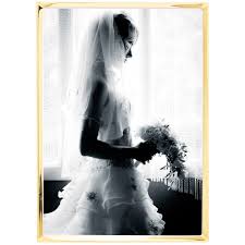 PORTA-RETRATO DE ACO INOX CLASSIC DOURADO 10CM X 15CM