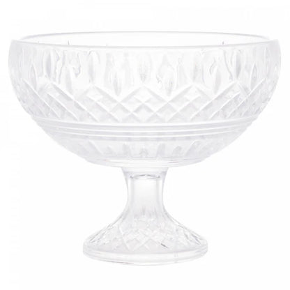 CENTRO DE MESA DECORATIVO CRISTAL DE CHUMBO C/ PE LYS 25X20CM