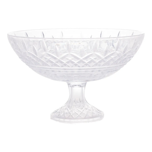 CENTRO DE MESA DECORATIVO CRISTAL DE CHUMBO COM PE LYS 30X19CM