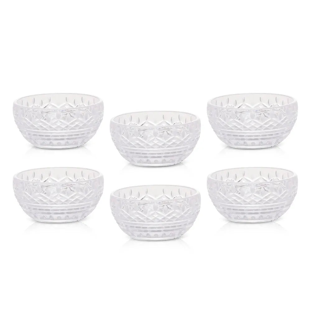 CJ 6 BOWLS CRISTAL DE CHUMBO LYS 11X5CM