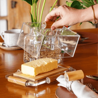 Manteigueira -Bambu - DoceLar Loja