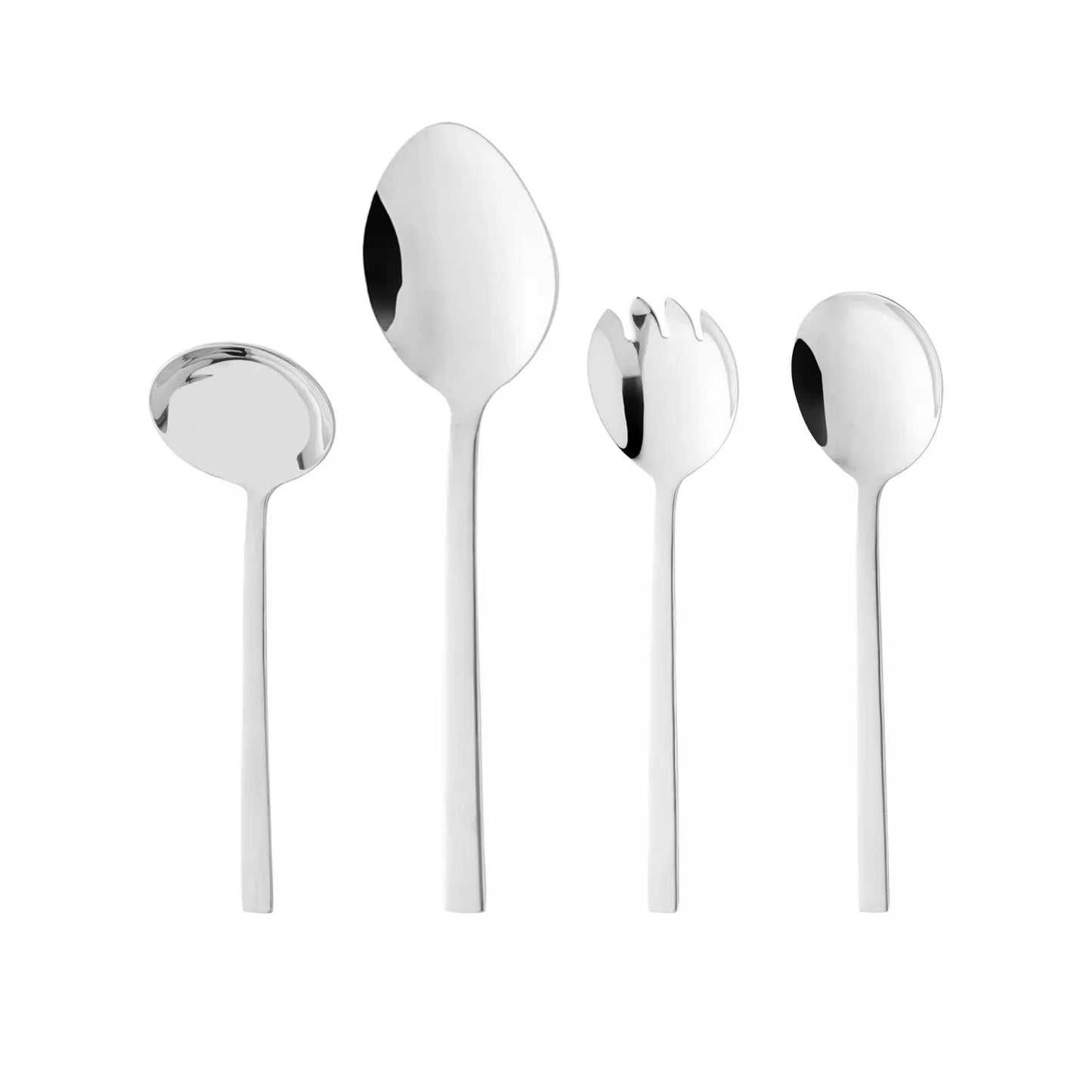 CJ 4 PEÇAS PARA SERVIR BERNA AÇO INOX WOLFF