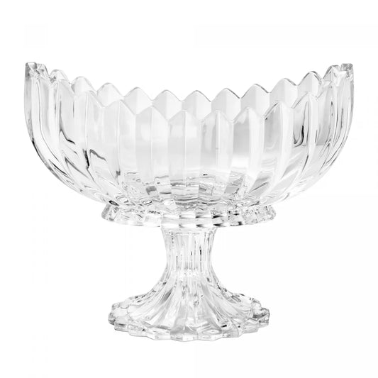 CENTRO DE MESA DE CRISTAL DE CHUMBO C/ PE GENEVA 28X15X23CM