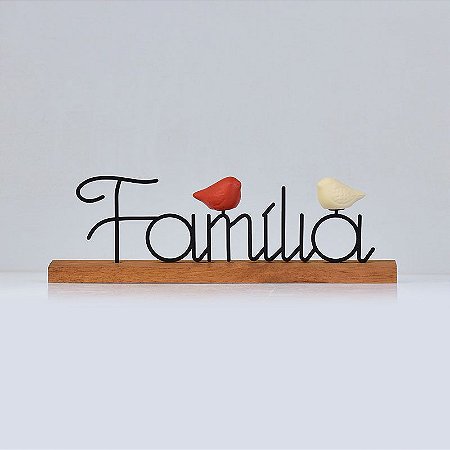 XJ-54 ENFEITE FAMILIA PASSAROS