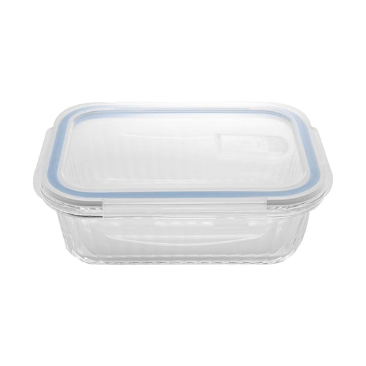 POTE HERMETICO DE VIDRO COM TAMPA PLASTICA LINES 640ML