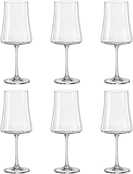 Jogo de 6 Taças P/Vinho Tinto Fundo Quadrado - DoceLar Loja