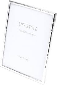 PORTA-RETRATO ACO BAMBU PRATEADO 20x25cm