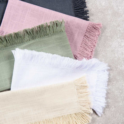 Guardanapo Franja Coloratta Salvia - DoceLar Loja