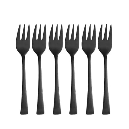 CJ 6 GARFOS ACO INOX P/BOLO BERNA PRETO