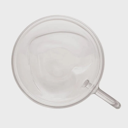 Jogo 2 Xícaras Parede Dupla Coração Vidro - DoceLar Loja