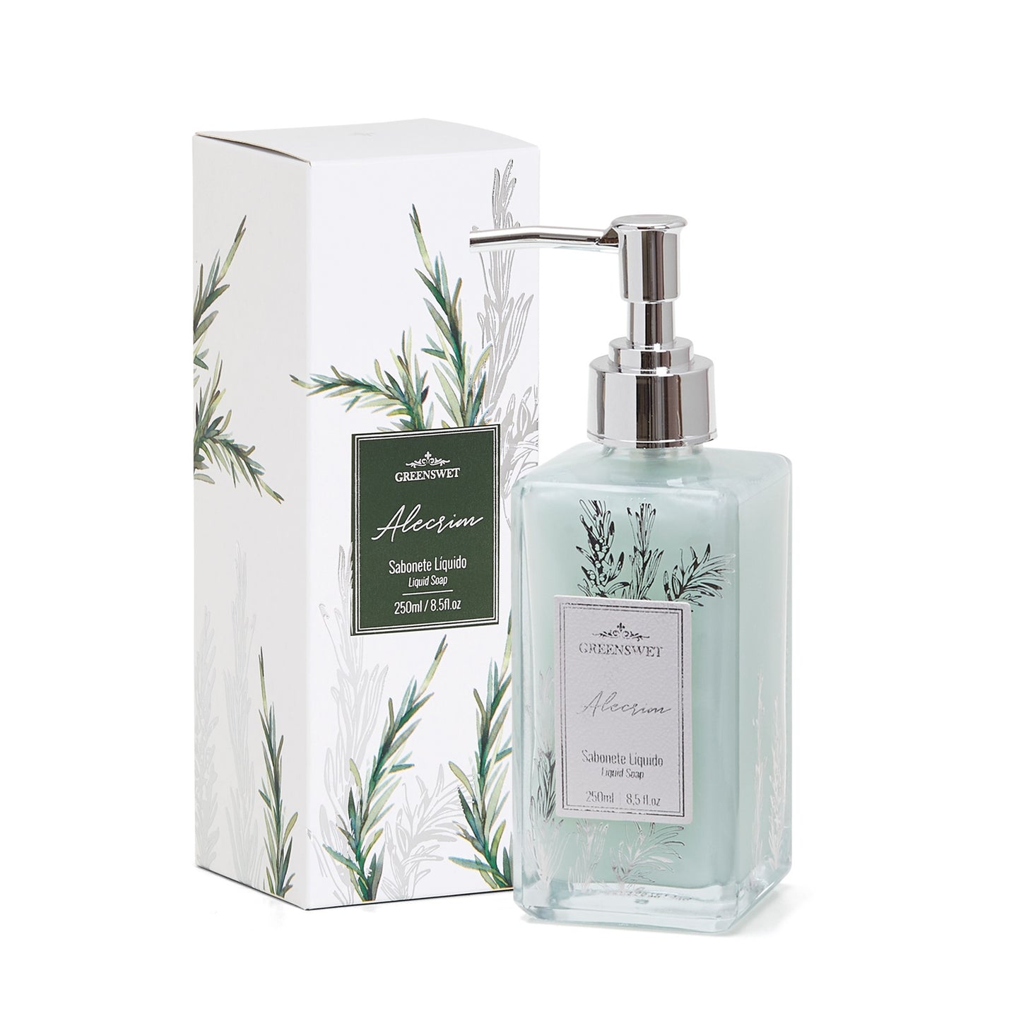 Saboneteira 250ml Essencia Alecrim